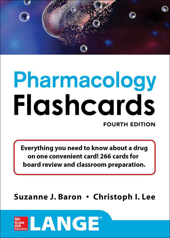 Lange Pharmacology Flashcards, Fourth Edition (A & L LANGE SERIES)